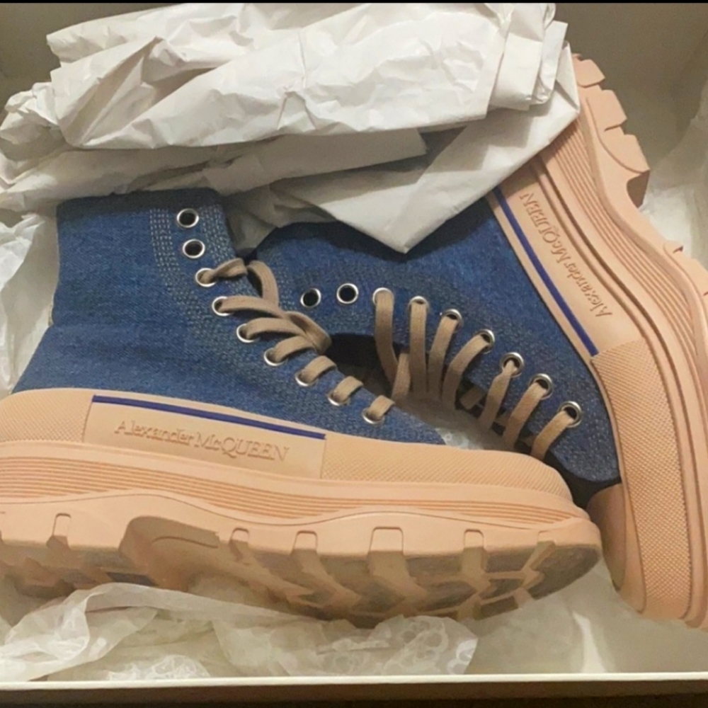Alexander McQueen denim sneakers